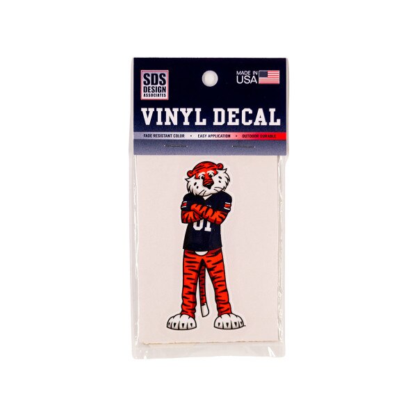 Standing Aubie 3 inch vinyl decal